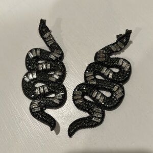 Beaded Snake Earrings